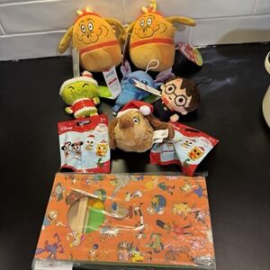NEW Ornaments Grinch Max Disney Harry Potter Stitch Ect Lot Of 9